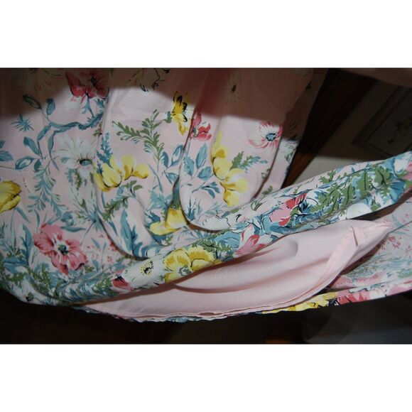 LOFT PLUSS 22W WOMENS PINK SHEATH DRESS WITH FLOWERS NWT - Picture 5 of 6